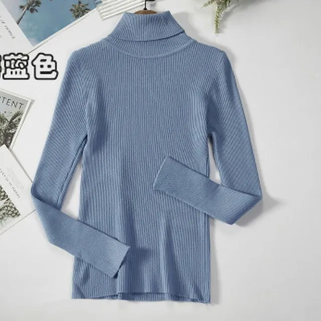 Women’s Pullover Sweater Jumper Turtleneck Ribbed Knit Spandex Knitted Thin Fall Winter Daily Basic Casual Long Sleeve Solid Color caramel Black White One-Size 2XL / 3XL S / M bdb5e34e52e2f312aff4166e4a3dd849