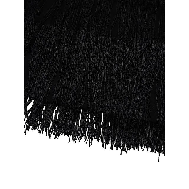 Women’s Black Sequin Dress Fringe Dress Party Dress Sparkly Dress Little Black Dress Sexy Dress Cocktail Homecoming Dress Dress Mini Dress Sleeveless Tassel Spring Spaghetti Strap 971fd70791919713e0446f4383bb4bf7