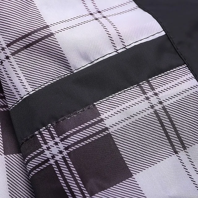 Men’s Lightweight Jacket Summer Jacket Casual Jacket Going out Casual Daily Zipper Standing Collar Fashion Casual Jacket Outerwear Solid Color Zipper Pocket Black Blue Green 321f0848675b7311df03247ef9224029