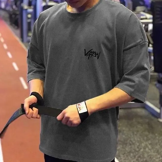 Letter Iron Gray Black White T shirt Tee Graphic Tee Men’s Graphic Cotton Blend Shirt Streetwear Cool Shirt Short Sleeves Comfortable Tee Outdoor Daily Summer Fashion Designer Clothing M L XL XXL XXXL c6a3e28364d1dc65d7c44aa8b71c28d2