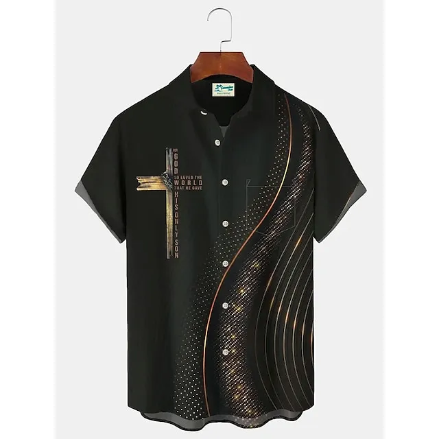 Men’s Shirt Summer Hawaiian Shirt Rabbit Egg Happy Easter Easter Turndown Black Yellow Light Green Black / Brown White / Crystal Outdoor Street Short Sleeves Button-Down Print Clothing Apparel Sports d072486af95dc6ecaec00943d3f6cf1e