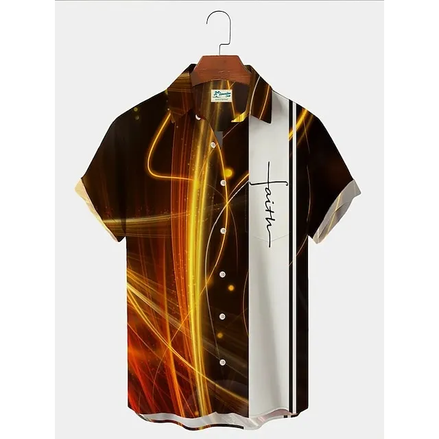 Men’s Shirt Summer Hawaiian Shirt Rabbit Egg Happy Easter Easter Turndown Black Yellow Light Green Black / Brown White / Crystal Outdoor Street Short Sleeves Button-Down Print Clothing Apparel Sports e84664c6ddb37b3cb83c05b0812d0d1c