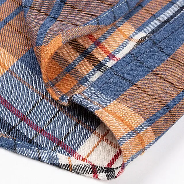 Men’s Dress Shirt Light Blue Black White Long Sleeve Stripes and Plaid Turndown Spring & Fall All Seasons Wedding Office & Career Clothing Apparel d09b25fc59705822e5e8c96a7e668e27