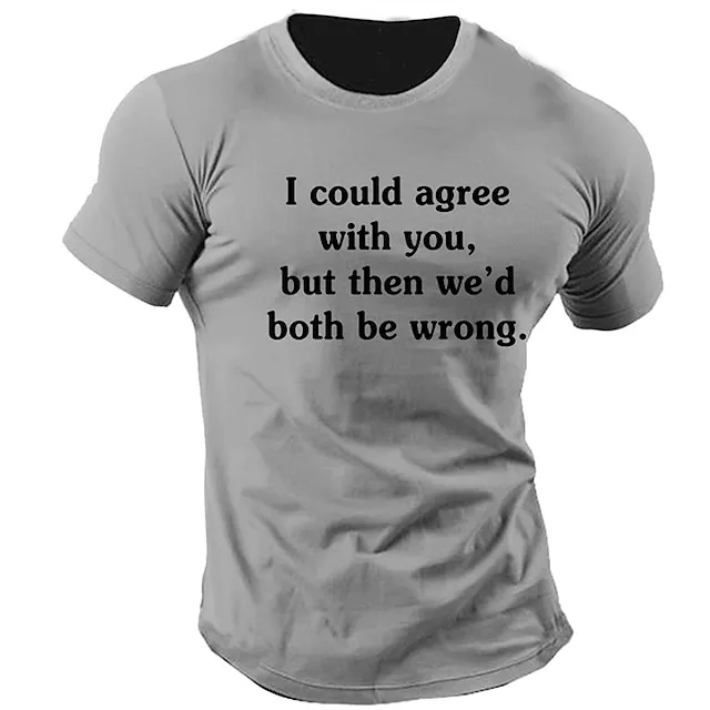 Letter Graphic Prints Black Blue Green T shirt Tee Graphic Tee Men's Graphic Cotton Blend Shirt Classic Casual Shirt Short Sleeve Comfortable Tee Outdoor Street Summer Fashion Designer Clothing S M L