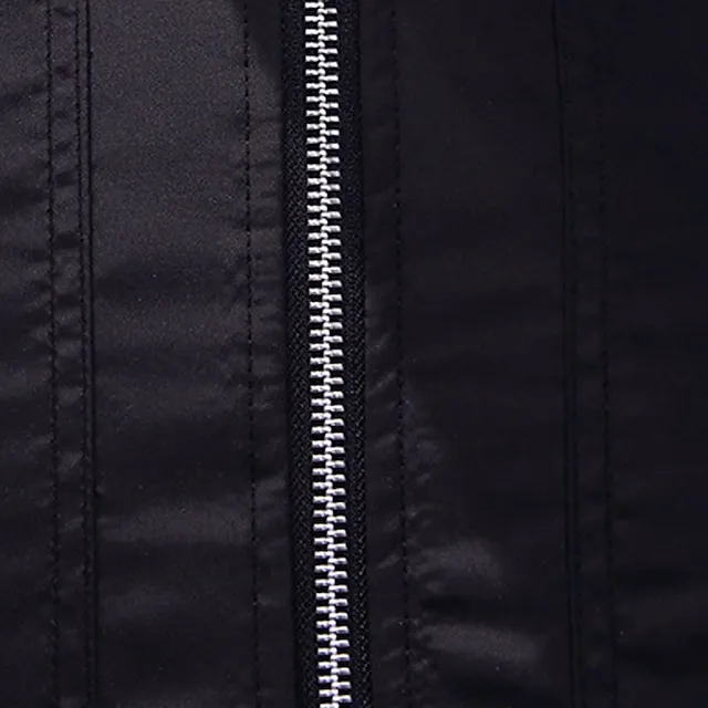 Men’s Bomber Jacket Varsity Jacket Outdoor Daily Wear Spring & Fall Plain Fashion Streetwear Collar Regular Black Red & White Dark Blue Gray Jacket ab9803a522bc4b469b0daf039351163e