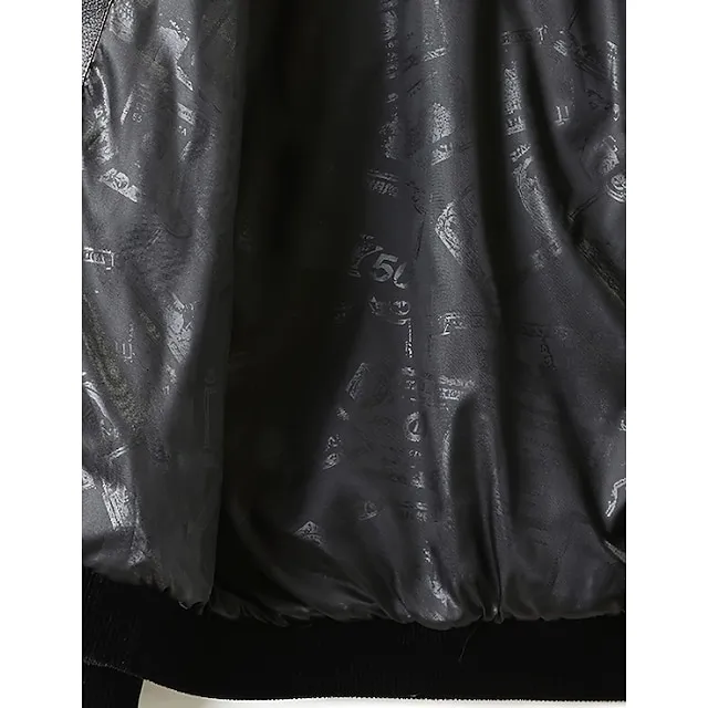 Men’s Winter Jacket Faux Fur Outdoor Daily Wear Warm Fall Winter Plain Fashion Streetwear Lapel Regular Black Jacket 366659c7bdd39eaa40f972f11542a459